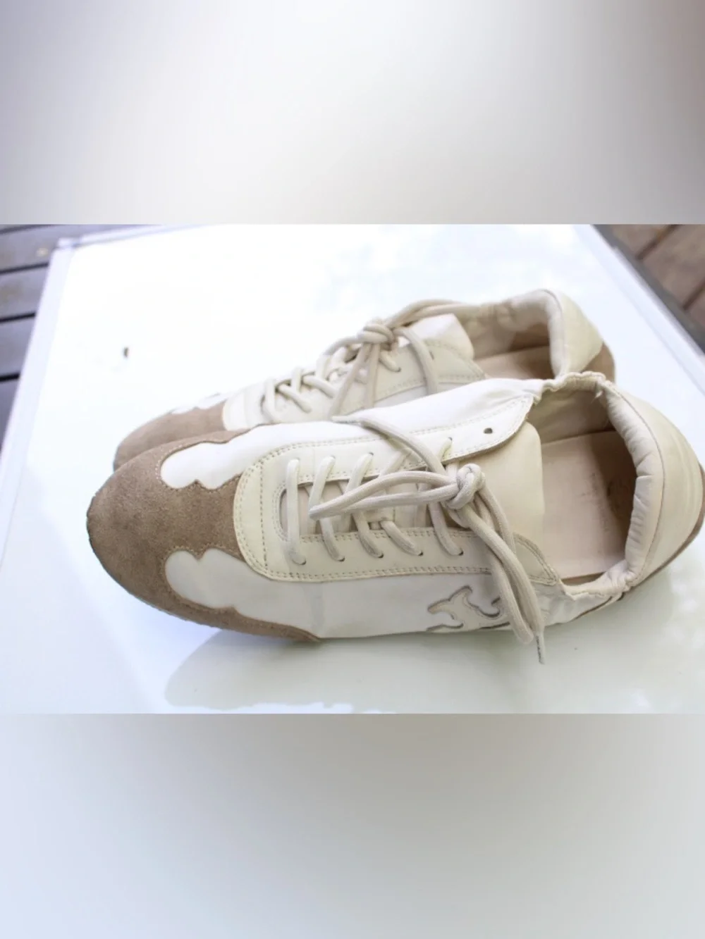 Tory Burch double T logo sneakers Leather
